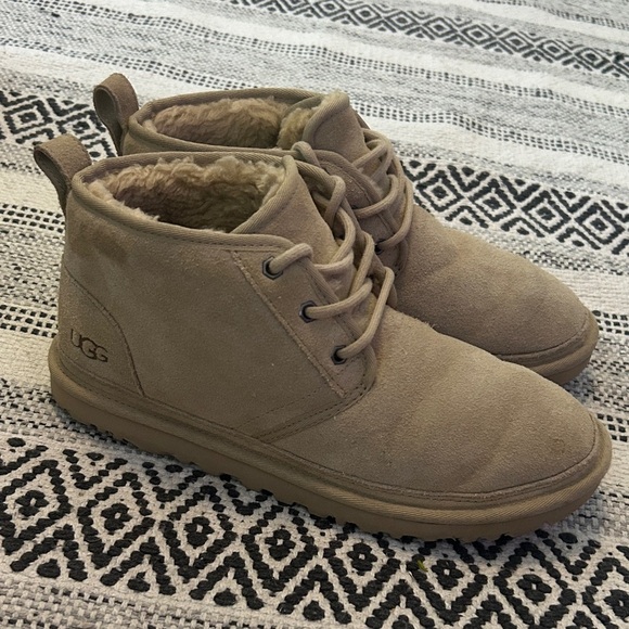 UGG Tan Ankle Boots with Warm Lining - Picture 1 of 8
